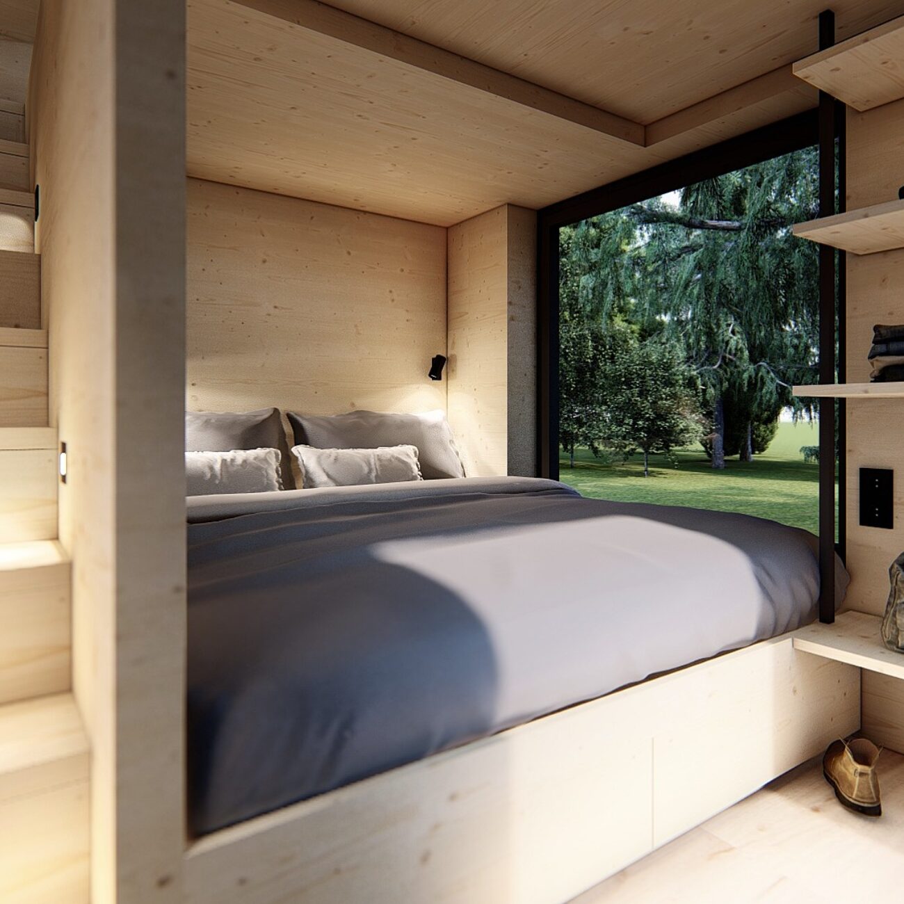 Tinyhouse Bergsee - Schlafnische