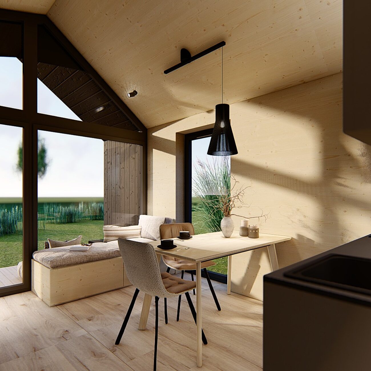 Tinyhouse Bergsee - Wohnraum